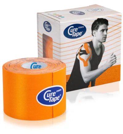 Curetape Sports oranje 5m x 5 cm (1 stuk)