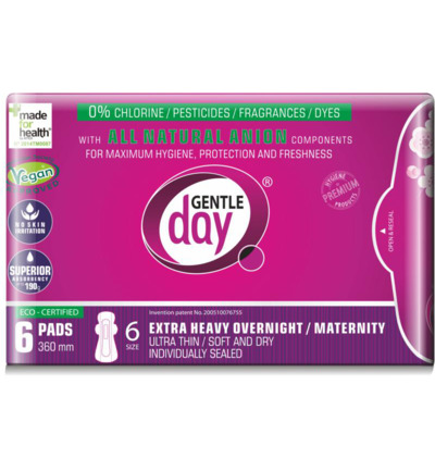 Gentle Day Maandverband nacht extra (6 stuks)