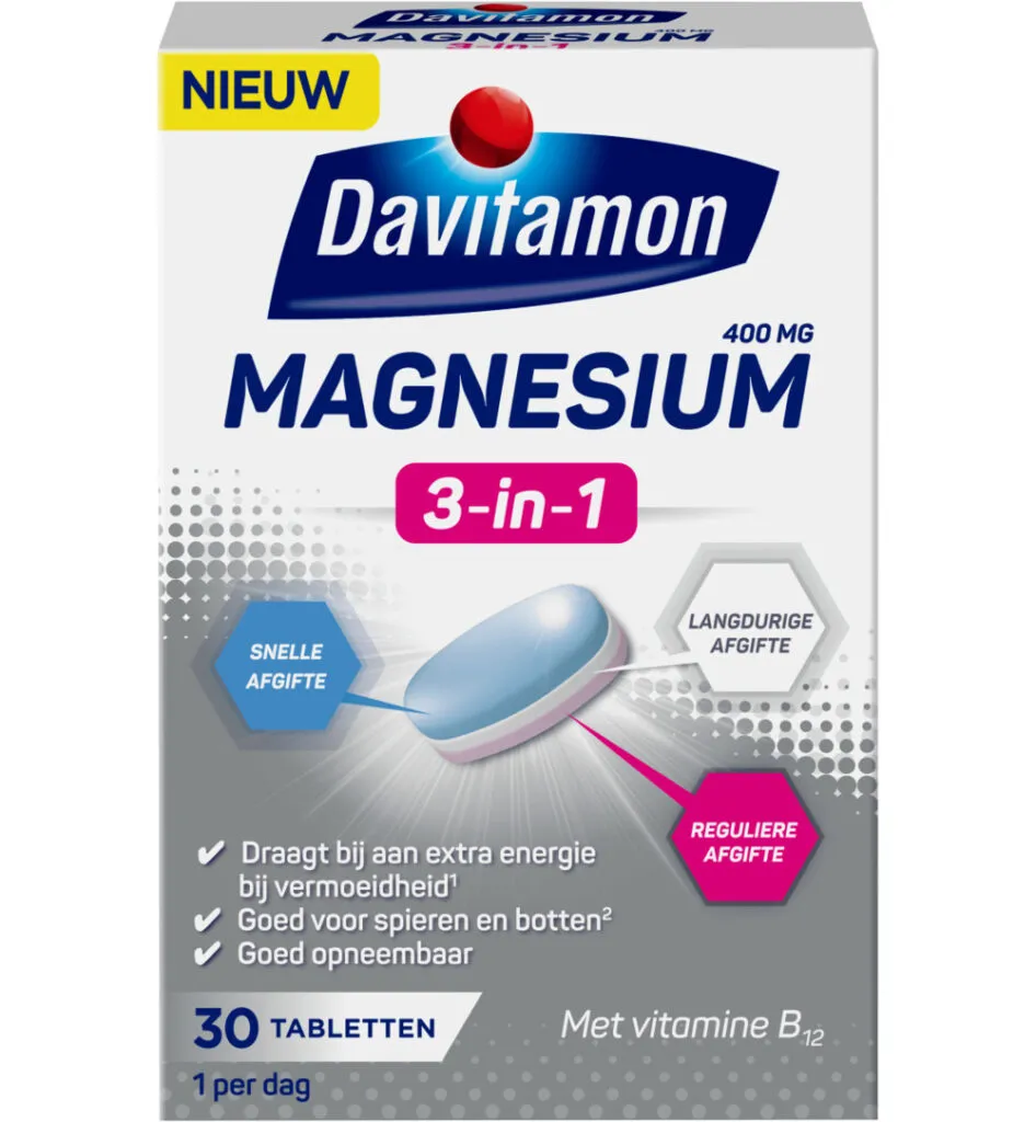 Davitamon Magnesium 3-in-1 (30 tabletten)
