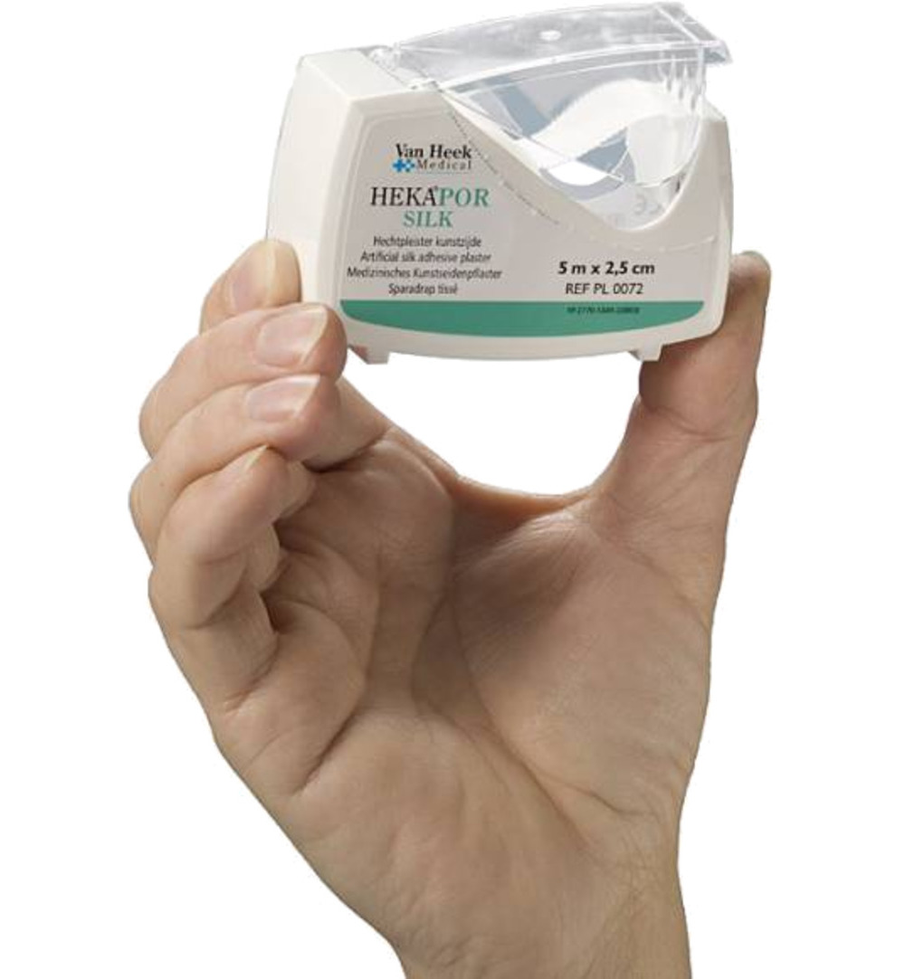 Hekapor Silk dispenser 5m x 2.5 cm (1 stuk)