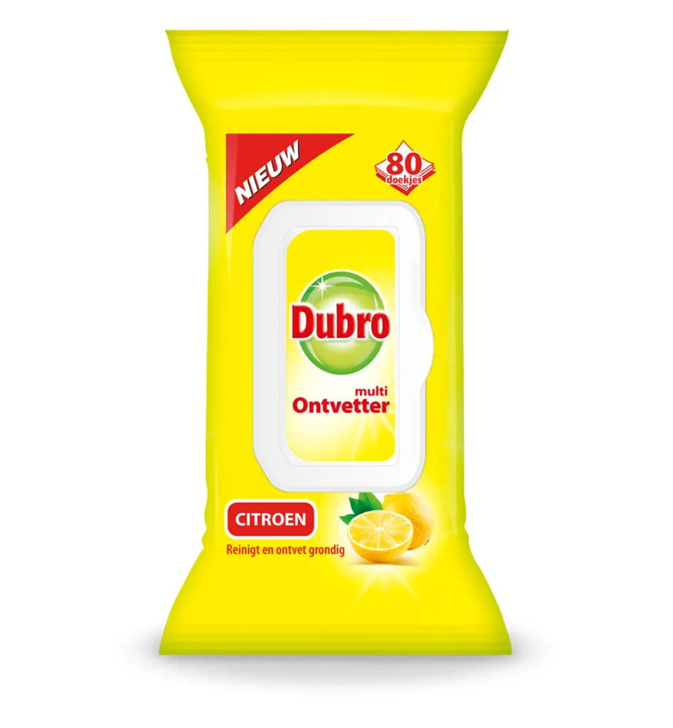 Dubro Doekjes Multi Ontvetter Citroen (80 stuks)