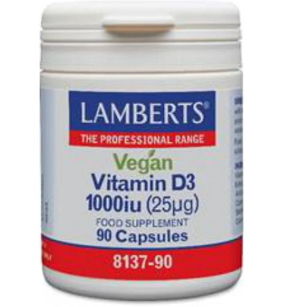 Lamberts Vitamine D3 1000Ie 25Mcg Vegan (90 capsules)