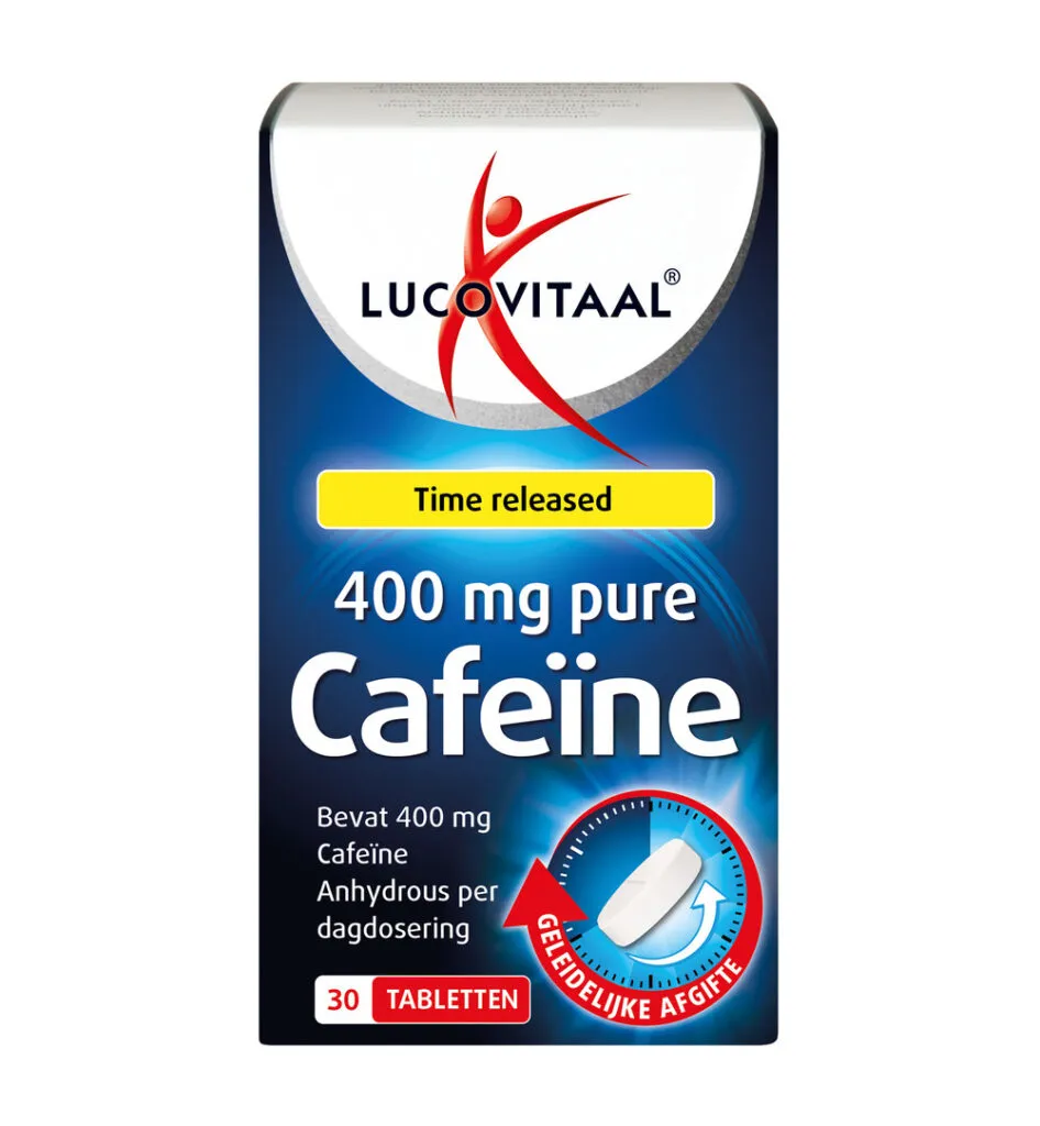 Lucovitaal Pure Cafeïne 400mg (30 tabletten)