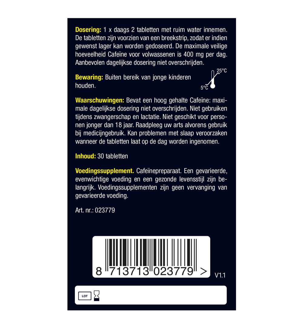 Lucovitaal Pure Cafeïne 400mg (30 tabletten) - image 6