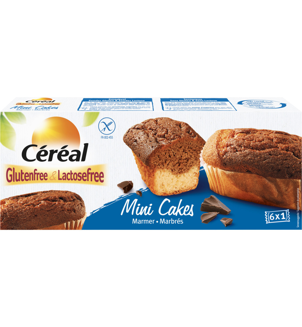 Céréal Cake mini marmer glutenvrij (200 gr)