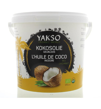 Yakso Kokosolie Geurloos Bio (2500 ml)
