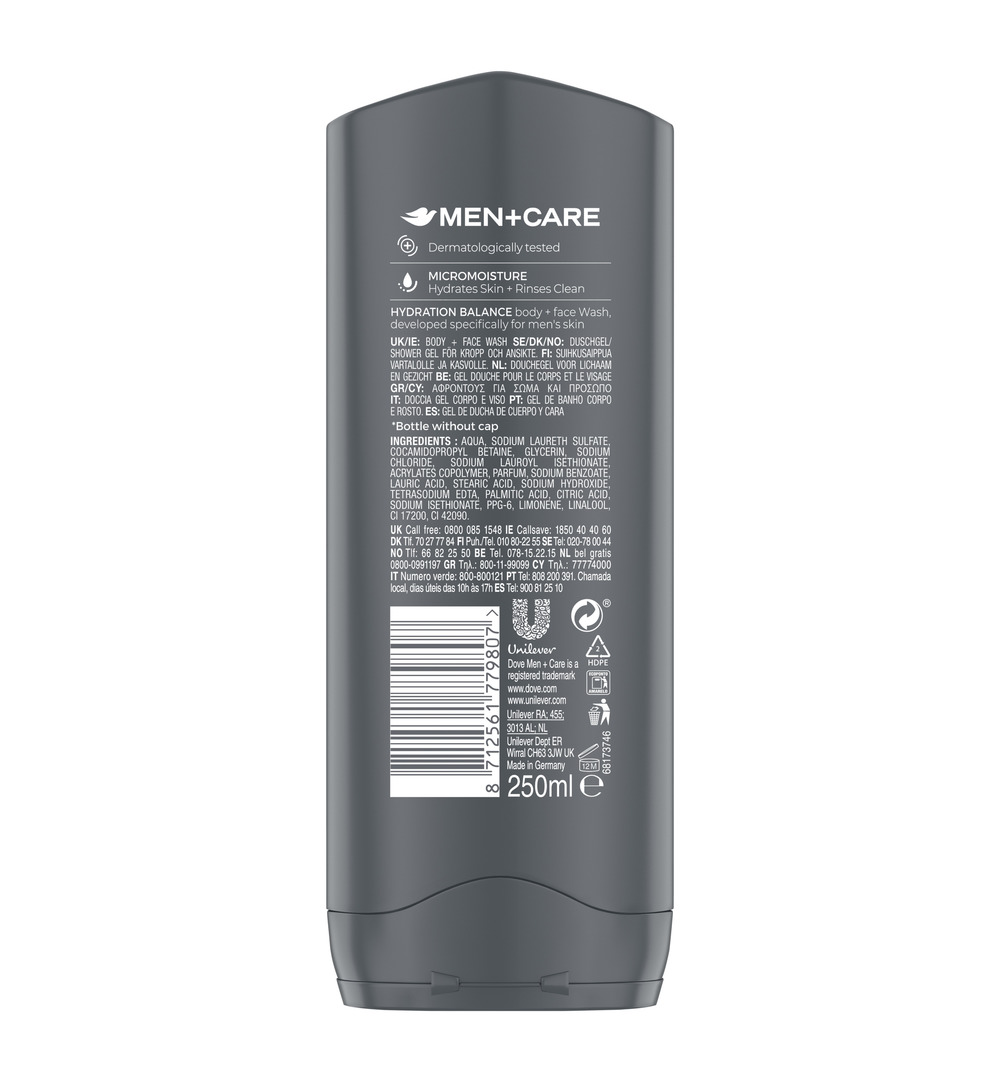 Dove Shower men hydra balance (250 ml) - image 2