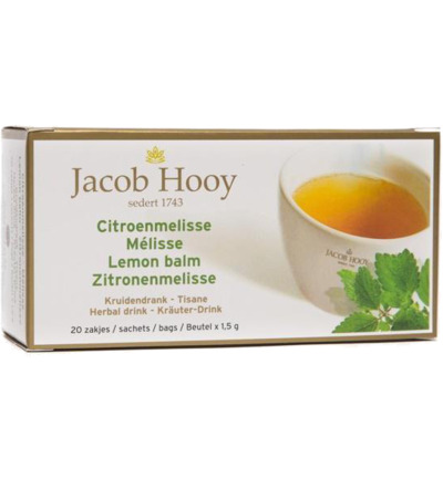 Jacob Hooy Citroenmelisse Theezakjes Gold (20 stuks)