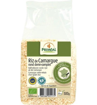 Priméal Halfvolkoren Ronde Rijst Camargue Bio (500 gr)