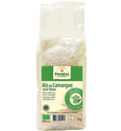 Priméal Witte Ronde Rijst Camargue Bio (1000 gr)