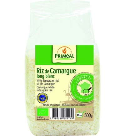 Priméal Witte Langgraan Rijst Camargue Bio (500 gr)