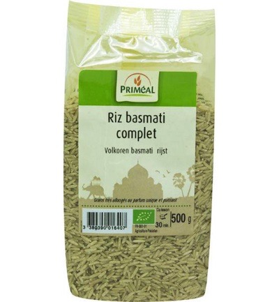 Priméal Volkoren Basmati Rijst Bio (500 gr)