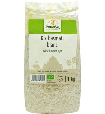 Priméal Witte Basmati Rijst Bio (1000 gr)