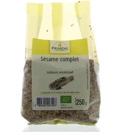 Priméal Volkoren Sesamzaad Bio (250 gr)