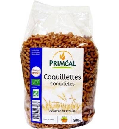 Priméal Volkoren Hoorntjes Bio (500 gr)