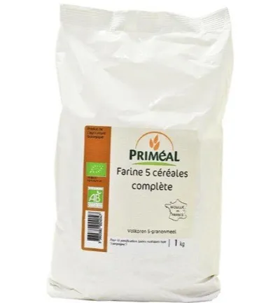 Priméal Volkoren 5-Granenmeel Bio (1000 gr)