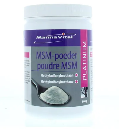 Mannavital MSM poeder platinum (500 gr)