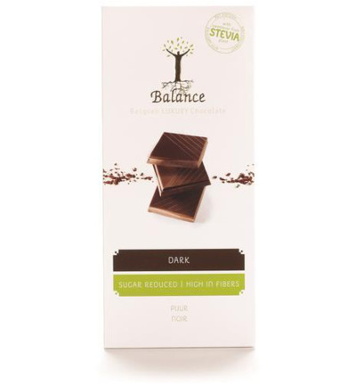 Balance Choco stevia tablet luxury puur (85 gr)