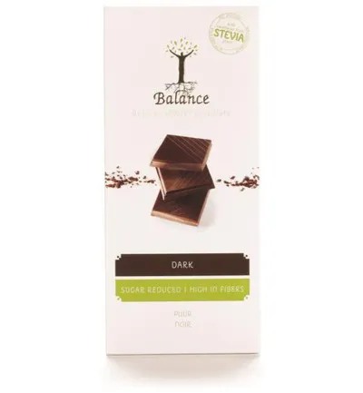 Balance Choco stevia tablet luxury puur (85 gr)