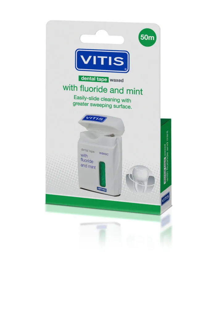 Vitis Tape waxed fluor mintgroen 50 meter (1 stuk)