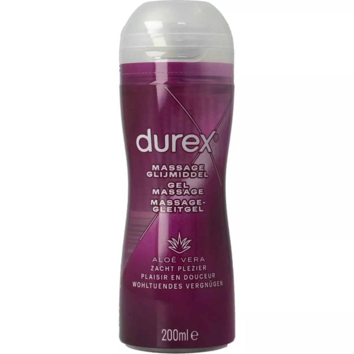 Durex Massage olie en glijmiddel 2-in-1 aloe vera (200 ml)