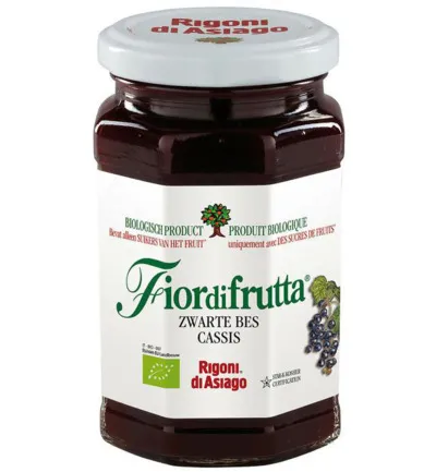 Fiordifrutta Zwarte bessenjam bio (250 gr)