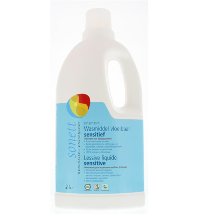 Sonett Wasmiddel vloeibaar sensitief (2000 ml)