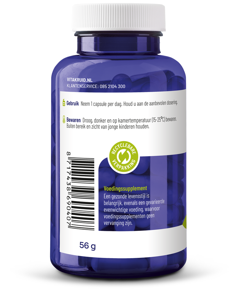 Vitakruid D-Mannose 500 Gewonnen Uit Cranberry (90 vega capsules)