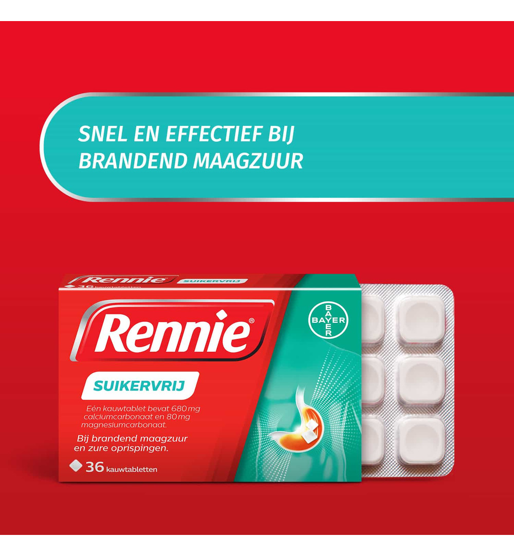 Rennie Suikervrij (36 tabletten) - image 3