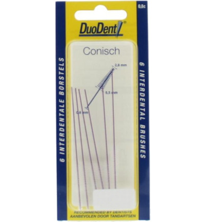 Duodent Interdentaal borstel conisch 2.8 (6 stuks)