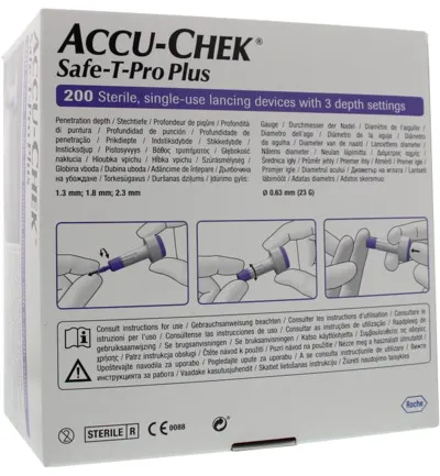 Accu-Chek Safe T-pro plus lancetten (200 stuks)