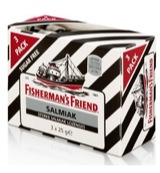 Fisherman's Friend Salmiak suikervrij 3-pack (3 x 25 gr)