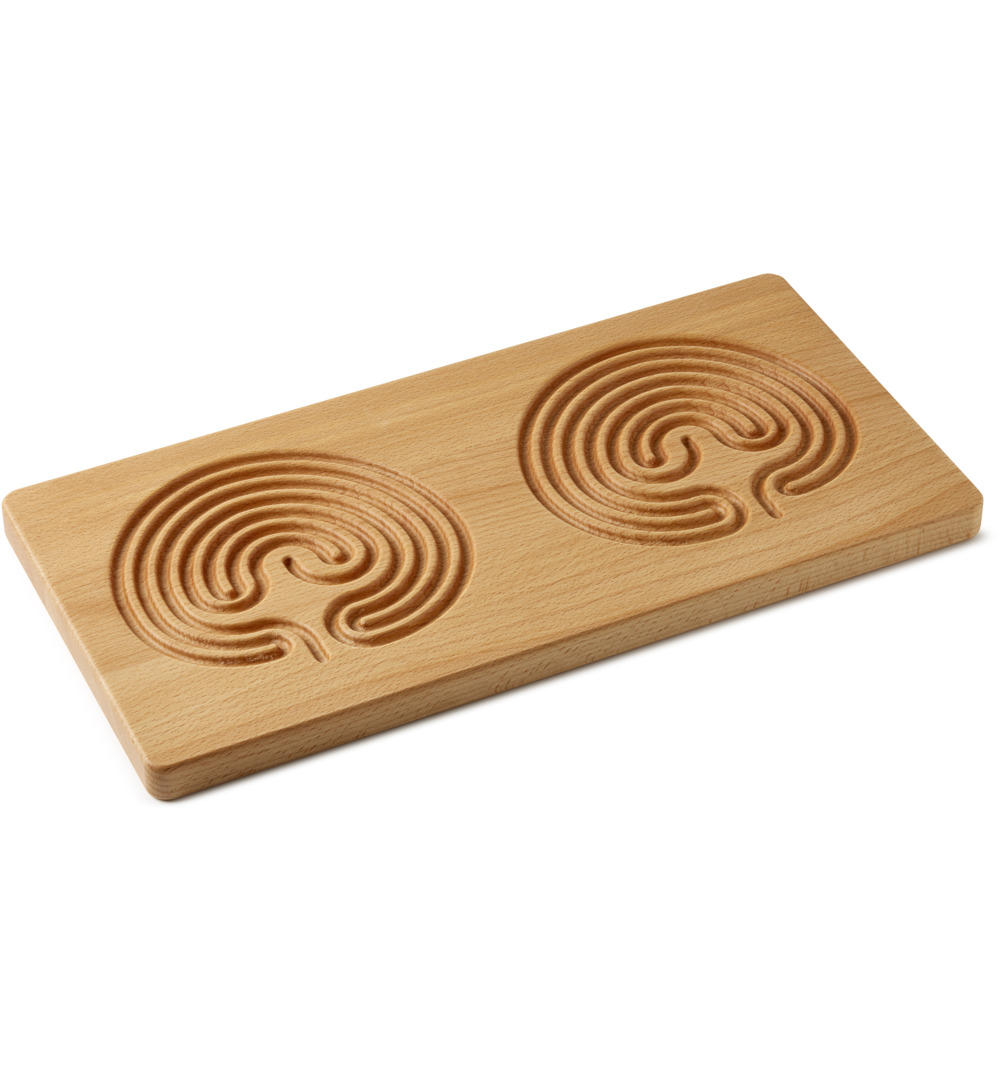 Tw Dubbel hout vingerlabyrint (1 stuk)