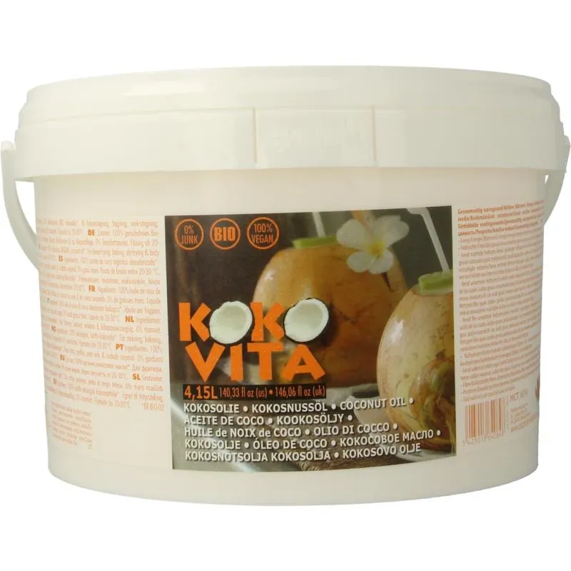 Koko Vita Kokosolie Geurloos In Glas Bio (4150 ml)