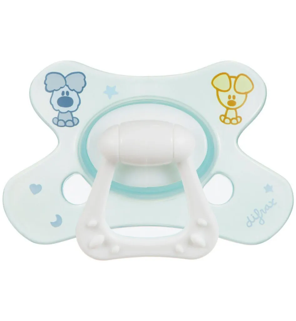 Difrax Fopspeen natural 6+ maanden Woezel en Pip (1 stuk)