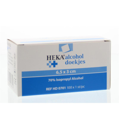 Heka Alcoholdoekjes 6.5 x 3 cm (100 stuks)