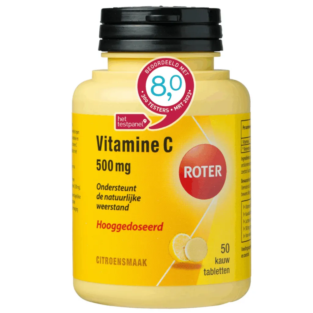 Roter Vitamine C 500 mg citroen (50 kauwtabletten)