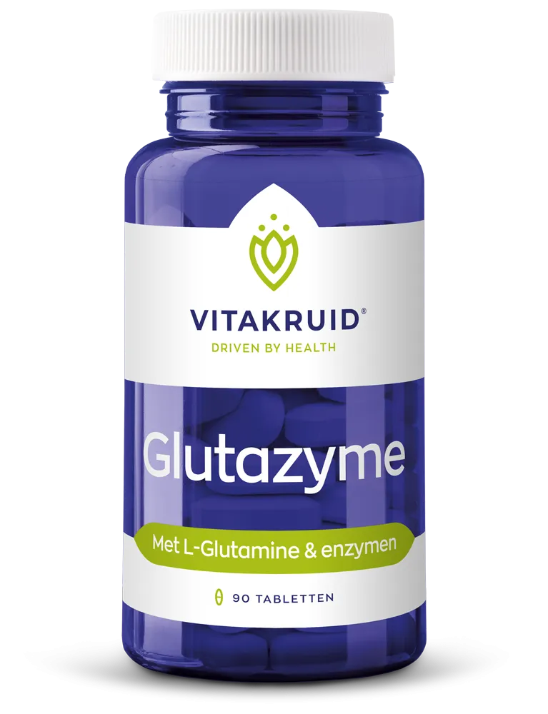 Vitakruid Glutazyme Oa Spijsverteringsenzymen En L-Glutamine (90 tabletten)