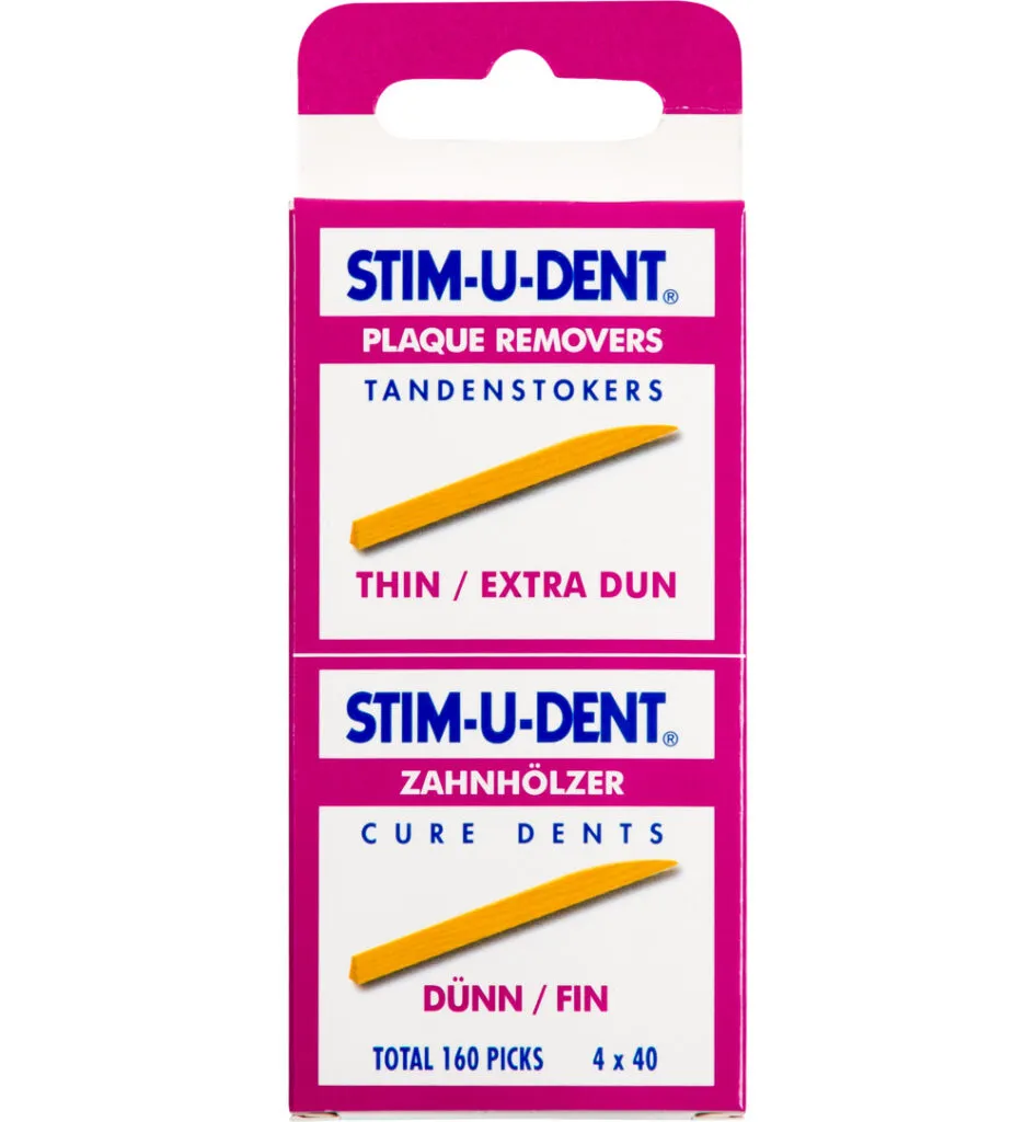 Stimudent Tandenstokers dun (4 x 40 stuks)