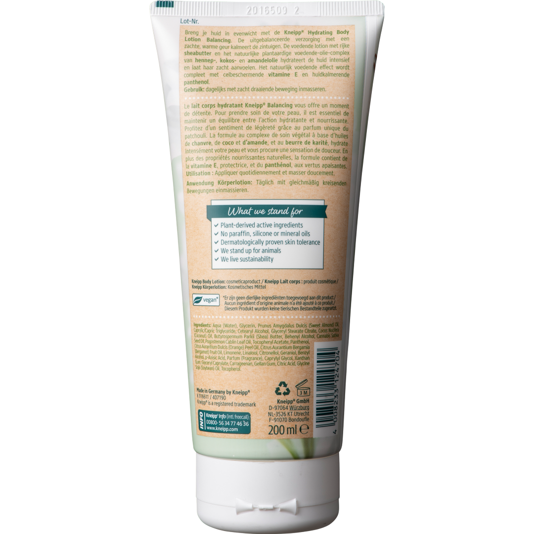 Kneipp Bodylotion balancing patchouli (200 ml)