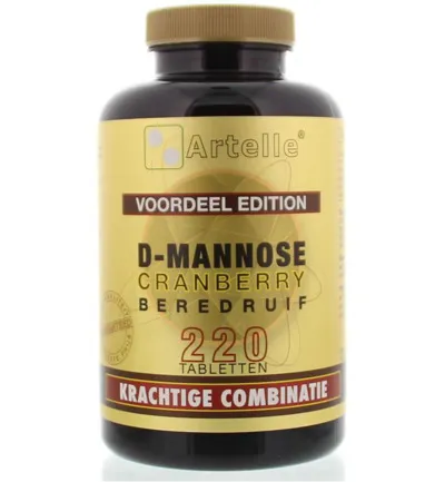Artelle D-Mannose cranberry berendruif (220 tabletten)