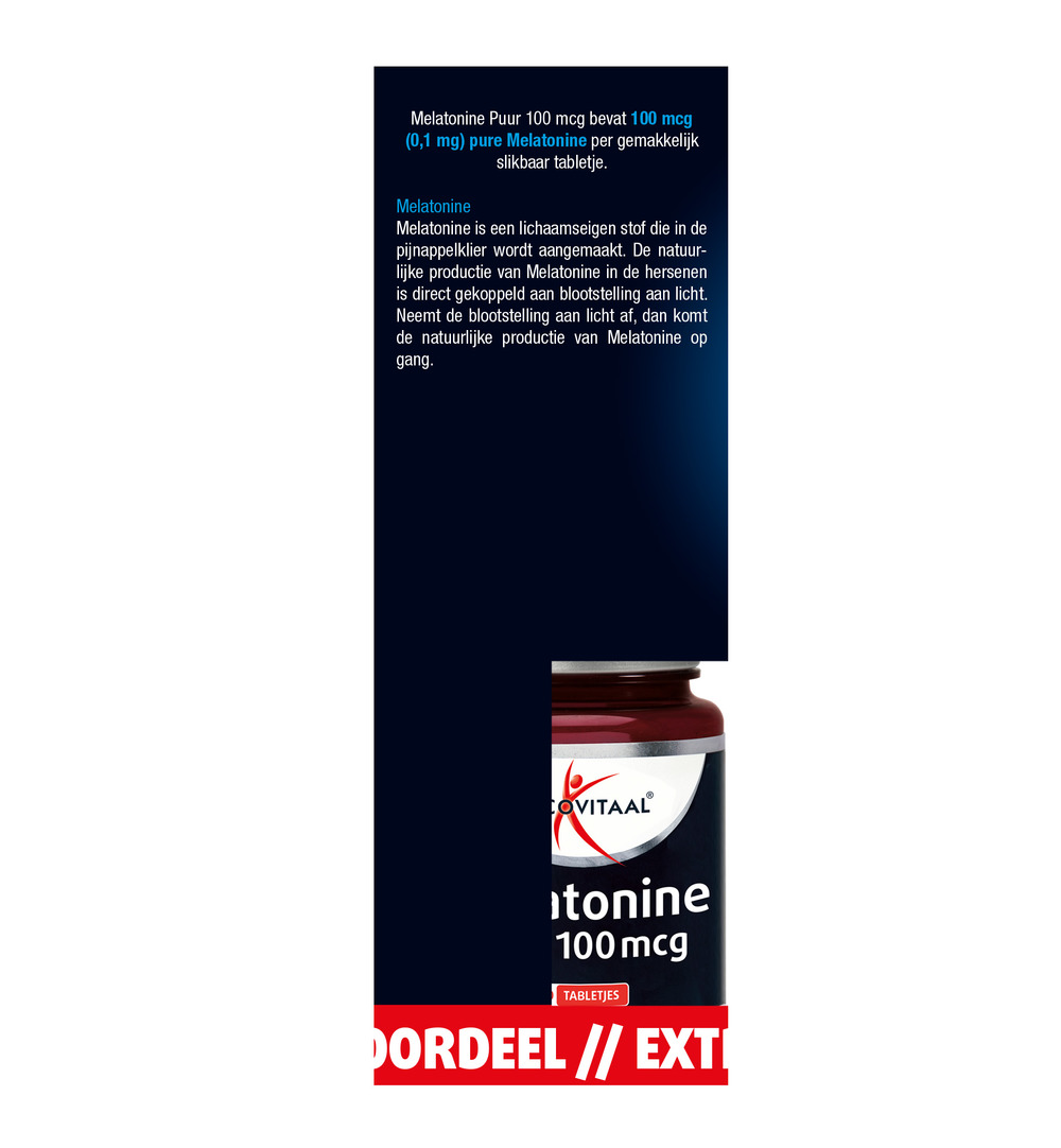 Lucovitaal Melatonine Puur 100mcg Duopack (2x500 tabletten) - image 6