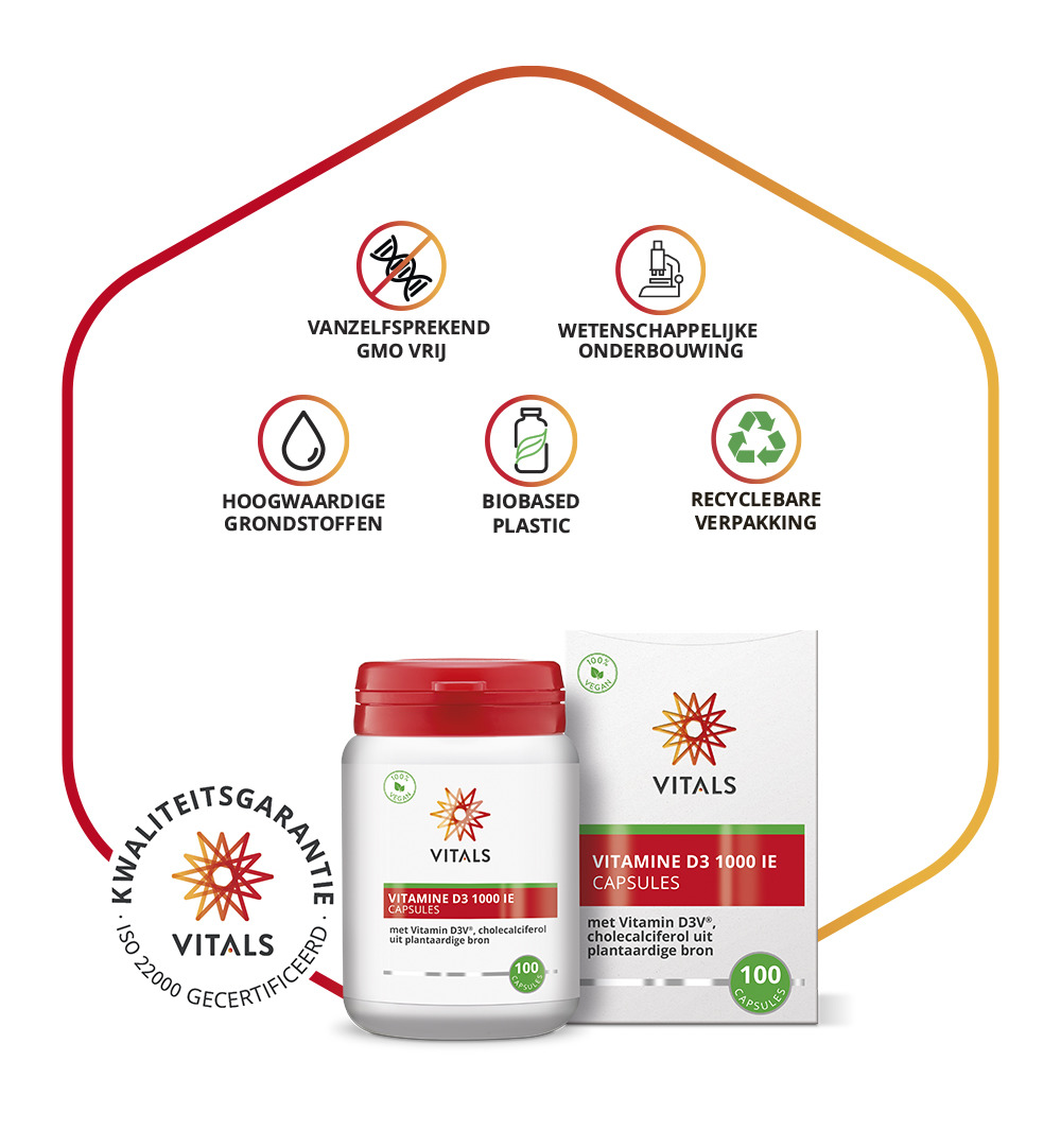 Vitals Vitamine D3 1000IE (100 capsules) - image 4