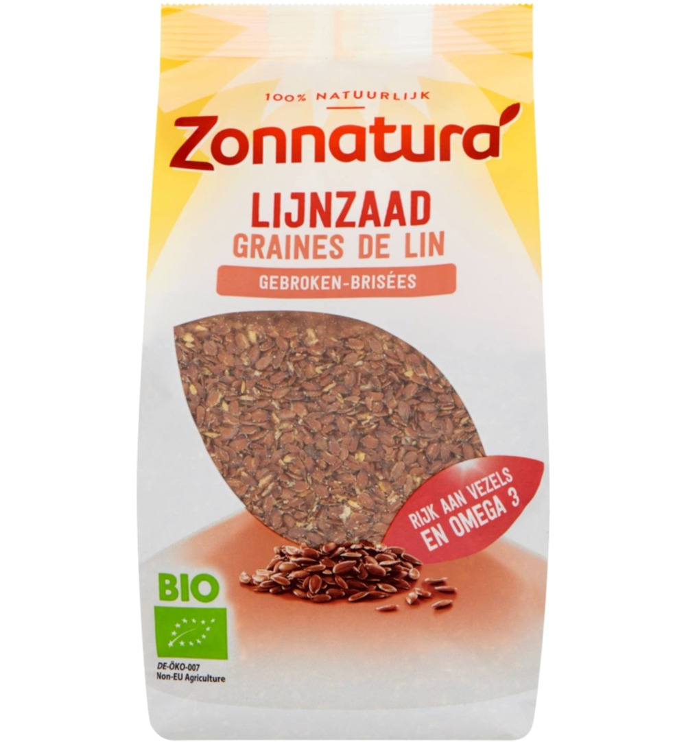 Zonnatura Lijnzaad Gebroken Bio (400 gr)