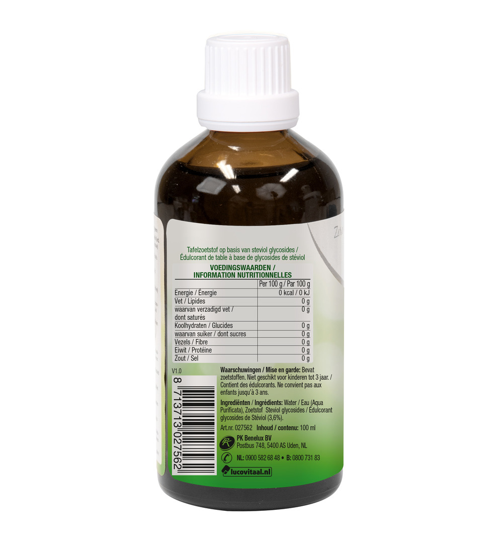 Lucovitaal Stevia Vloeibaar Tafelzoetstof (100 ml)