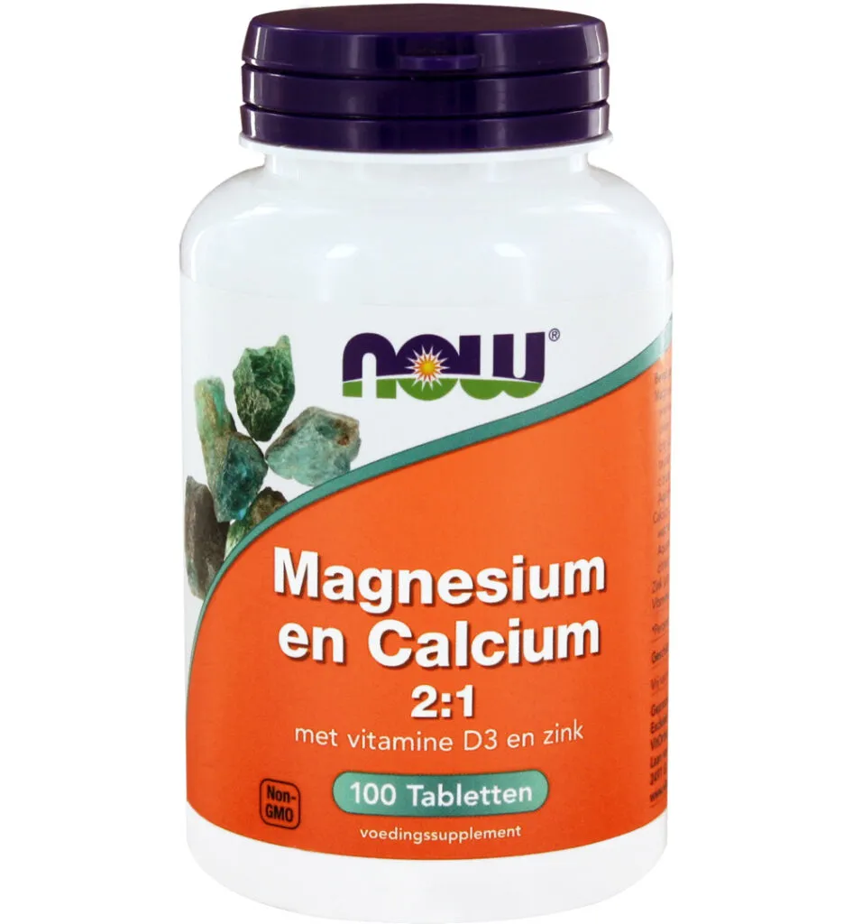 Now Magnesium & calcium 2:1 (100 tabletten)