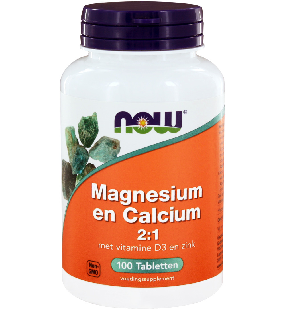 Now Magnesium & calcium 2:1 (100 tabletten)