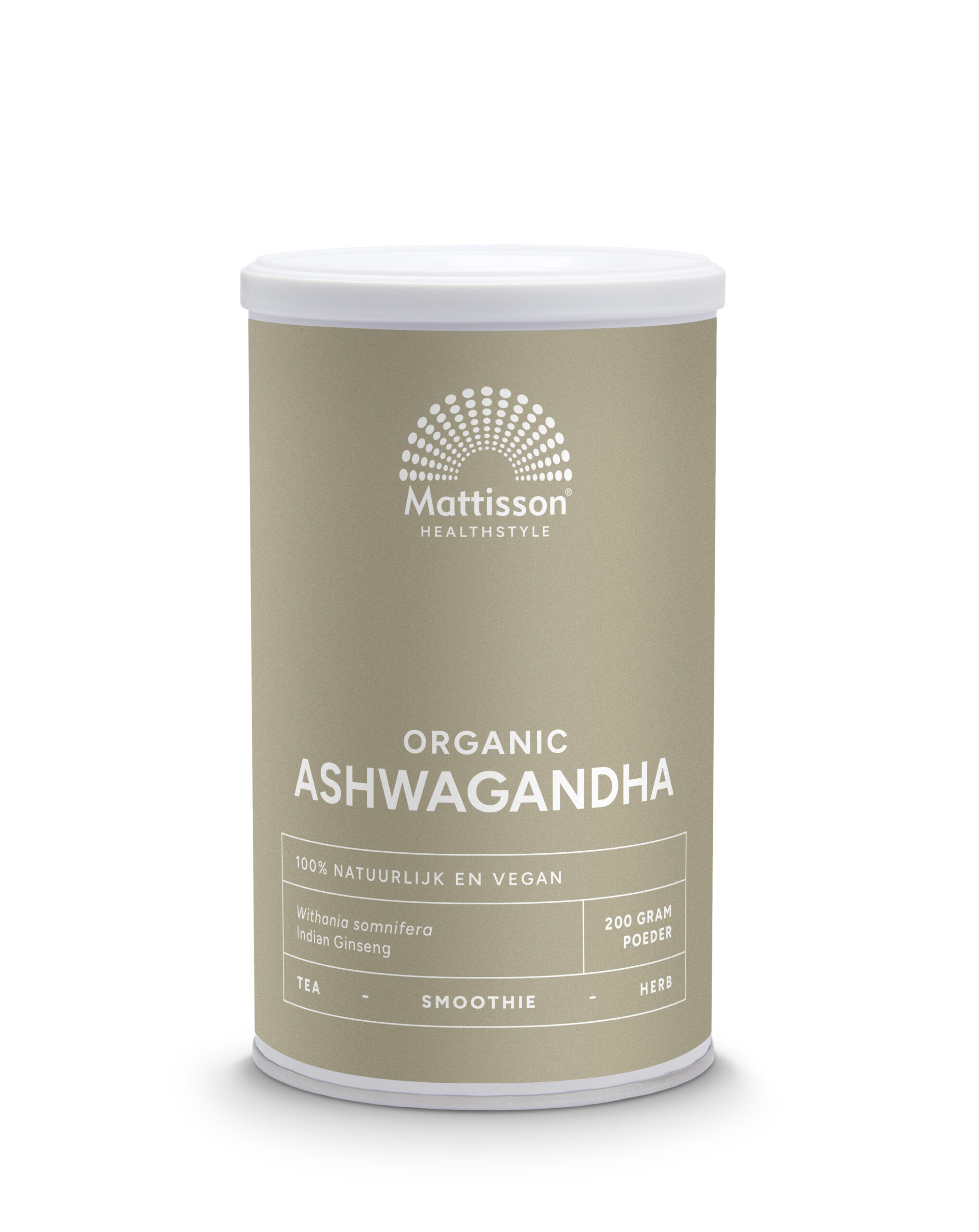 Mattisson Ashwagandha Poeder Withania Somnifera Bio (200 gr)