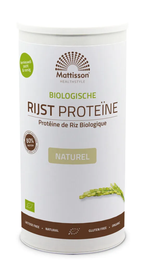 Mattisson Rijst Proteine Naturel Vegan 80% Bio (500 gr)