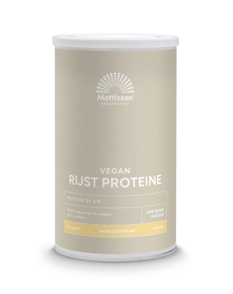 Mattisson Absolute Rijst Proteine Vanille Vegan 80% Bio (500 gr)